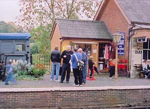 Solihull Model Railway Circle - Club members at Highley, Severn Valley Railway 12th October 2003